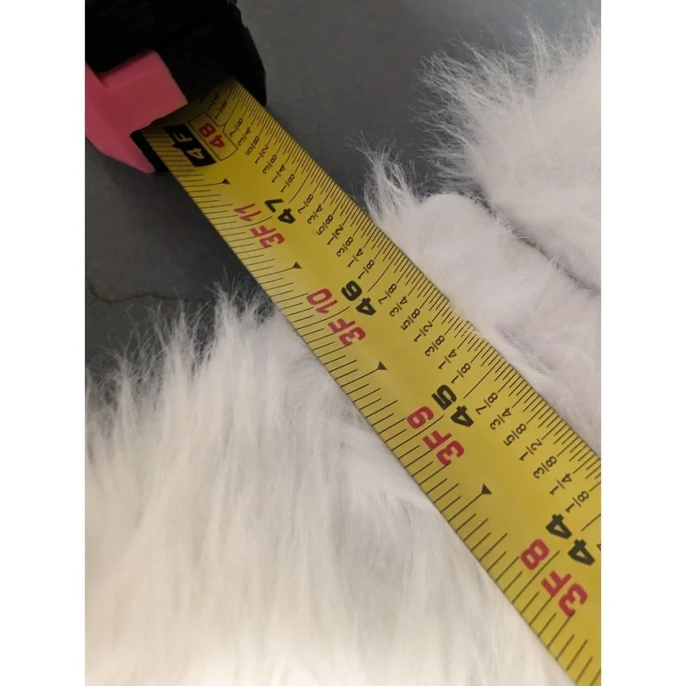 NWOT Fuzzy Christmas Snowflak stockings and matching tree skirt White And Silver